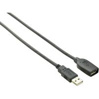 Renkforce USB-kabel USB 2.0 USB-A stekker, USB-A bus 10.00 m Zwart Vergulde steekcontacten RF-4096104 - thumbnail