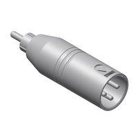 Procab VC135 XLR male naar RCA male adapter - thumbnail