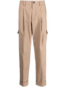 Kiton pantalon droit à poches cargo - Marron