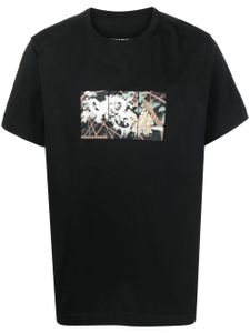 Maharishi t-shirt en coton biologique à imprimé graphique - Noir