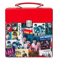 Crosley Singles Opslag Koffer - The Beatles Rood