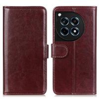 OnePlus 12R/Ace 3 Wallet Case met Magnetische Sluiting - Bruin - thumbnail