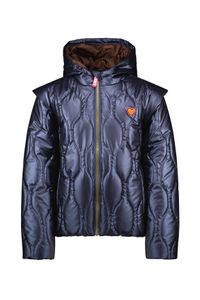 B.Nosy Meisjes winterjas gewatteerd - Navy blauw