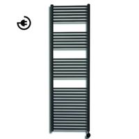 Radiator Sanicare Snode Met Wifi 172 x 60 cm Mat Zwart Met Thermostaat Chroom Sanicare