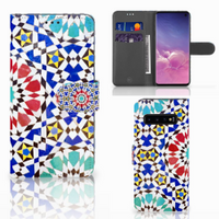 Samsung Galaxy S10 Bookcase Mozaïek - thumbnail