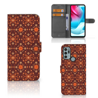 Motorola Moto G60s Telefoon Hoesje Batik Brown