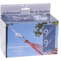 Hangmat ophangsysteem - 300 cm - wit - ophangset - excl. hangmat - thumbnail