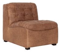 MUST Living Fauteuil Liberty Leder - Cognac - thumbnail