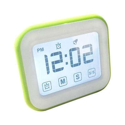 Keuken timer digitale wekker groot LCD-touchscreen worden geleverd met nachtlampje voor het koken bakken (groen) Keuken timer digitale wekker groot LCD-touchscreen worden geleverd met nachtlampje voor het koken bakken (groen)