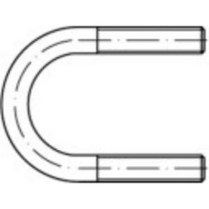 TOOLCRAFT 1067027 Rondstaalbeugels Roestvrij staal A4 1 stuk(s)