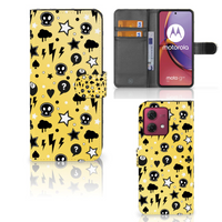 Telefoonhoesje met Naam Motorola Moto G84 Punk Geel