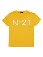 Nº21 Kids t-shirt en coton à logo imprimé - Jaune - thumbnail