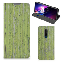 OnePlus 8 Book Wallet Case Green Wood