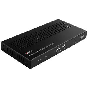 LINDY 4K30 HDMI & USB over IP Extender - Decoder Extender (verlenging)