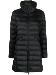 Tommy Hilfiger manteau zippé à col cheminée - Noir