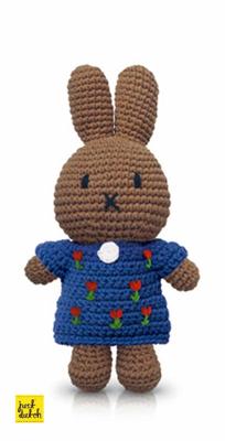 Nina Handmade En Haar Blauwe Tulpenjurk (25 CM) - Pluche;Pluche (7101429236742)