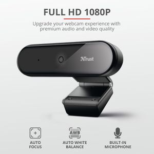 Trust Tyro - Full HD Webcam - Zwart