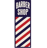 Barber Shop Zwaar Metalen Bord 50 x 13 cm - thumbnail