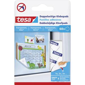 tesa Dubbelzijdige kleefpads Transparant Inhoud: 60 stuk(s)