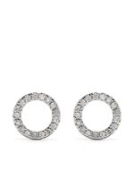 Djula boucles d'oreilles Circle en or rose 18ct ornées de diamants