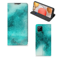 Bookcase Samsung Galaxy A42 Painting Blue - thumbnail