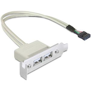 Delock 0.5m Slotblech USB 2.0 PC-slot 1 stuk(s)