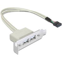 Delock 0.5m Slotblech USB 2.0 PC-slot 1 stuk(s) - thumbnail