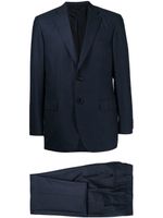 Brioni costume boutonné à fines rayures - Bleu - thumbnail