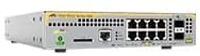 AT-IE210L-10GP-60 | 8 x 10/100/1000T PoE, 2x 100/1000X SFP, 0°C to 65°C, Internal PSU
