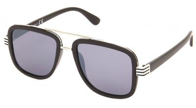 Kost zonnebril 21 046 unisex wayrarer zilver/zwart Kost zonnebril 21 046 unisex wayrarer zilver/zwart