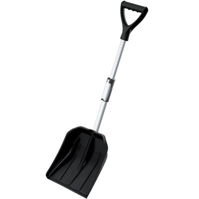 Compacte sneeuwschep / sneeuwschuiver zwart telescopische steel 80 - 100 cm Compacte sneeuwschep / sneeuwschuiver zwart telescopische steel 80 - 100 cm