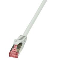 LogiLink CQ2022S CAT6 S/FTP patchkabel PrimeLine AWG27 PIMF LSZH grijs 0,50m, 5 stuks