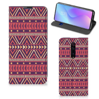 Xiaomi Mi 9T Pro Hoesje met Magneet Aztec Paars - thumbnail