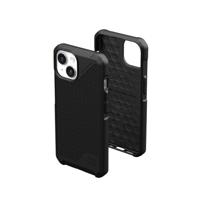 URBAN ARMOR GEAR Metropolis LT Case compatibel met Apple iPhone 15 [Militaire standaard druppelbescherming, draadloos opladen (Qi) / Magnetisch opladen compatibel] kevlar zwart