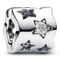 Pandora 792827C01 Bedel Cut-out Sparkling Star zilver-zirconia wit - thumbnail