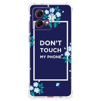 Motorola Moto G84 Anti Shock Case Flowers Blue DTMP