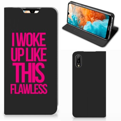 Huawei Y6 2019 Hoesje met tekst Woke Up - Origineel Cadeau Zelf Maken Huawei Y6 2019 Hoesje met tekst Woke Up - Origineel Cadeau Zelf Maken