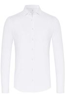 Desoto Slim Fit Jersey shirt wit, Effen