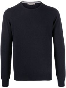 Corneliani pull en maille fine à manches longues - Bleu