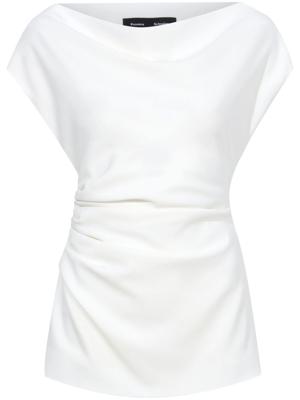 Proenza Schouler Francesca off-shoulder crêpe blouse - Wit