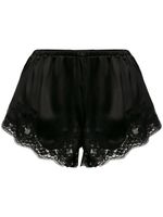 Dolce & Gabbana shorty à ourlet en dentelle - Noir