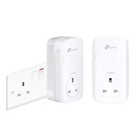 TP-Link 1-Port Gigabit Passthrough Powerline Starter Kit, Data Transfer Speed Up to 1300 Mbps, Ideal for HD Video Streaming and Online Gaming, No Configuration Required, UK Plug (TL-PA8010PKIT)
