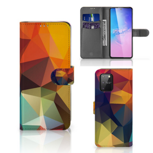 Samsung S10 Lite Book Case Polygon Color