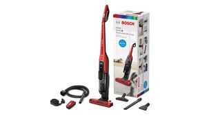 Bosch Serie 6 BCH86PET1 steelstofzuiger & elektrische bezem Zakloos Chroom, Rood 0,9 l