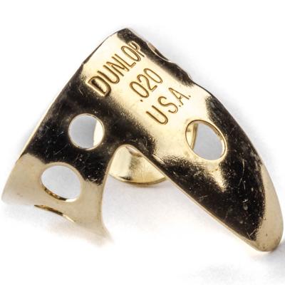 Dunlop 37R .020mm messing vingerplectrum Dunlop 37R .020mm messing vingerplectrum