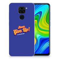 Xiaomi Redmi Note9 Siliconen hoesje met naam Never Give Up