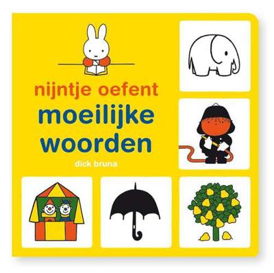 Nijntje oefent moeilijke woorden - Dick Bruna - Hardcover (9789056476373) Nijntje oefent moeilijke woorden - Dick Bruna - Hardcover (9789056476373)