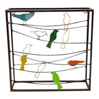 Metalen Wanddecoratie Vogels in Frame