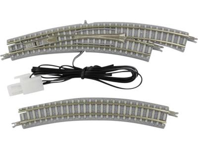 Z Rokuhan rails (met ballastbed) 7297058 Gebogen wissel, Elektrisch, Rechts 30 ° 195 mm, 220 mm 1 stuk(s)