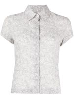 CHANEL Pre-Owned chemise imprimée Rue Cambon (1999) - Blanc